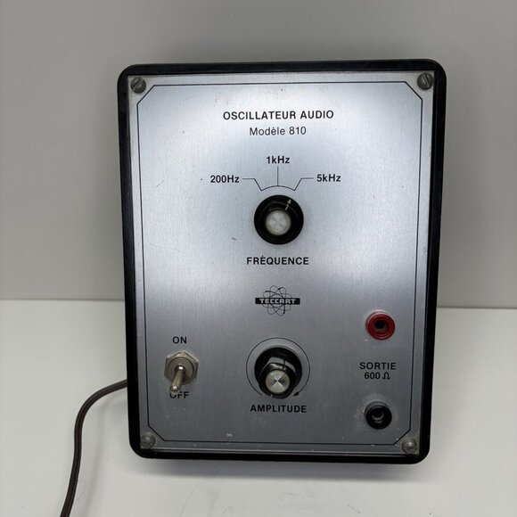Vintage TECCART Audio Oscillator Model 810 5kHz 600 Ohm Ω Lab Gear UNTESTED - Picture 2 of 10